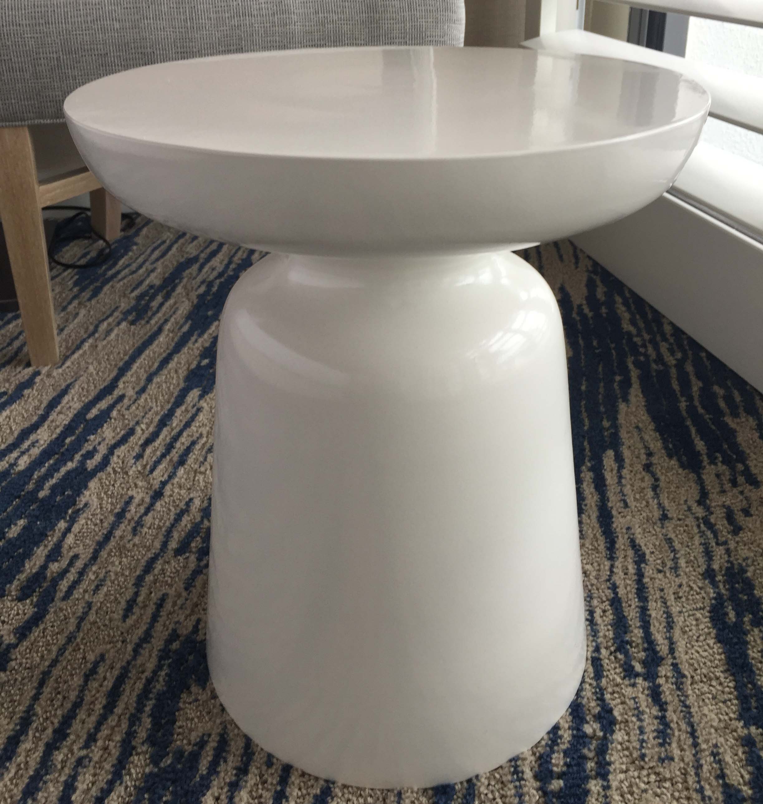 Small End Table White