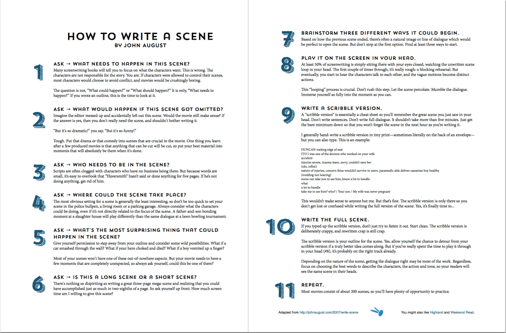 Screenplay Writing Explained In 7 Infographics - American ...
