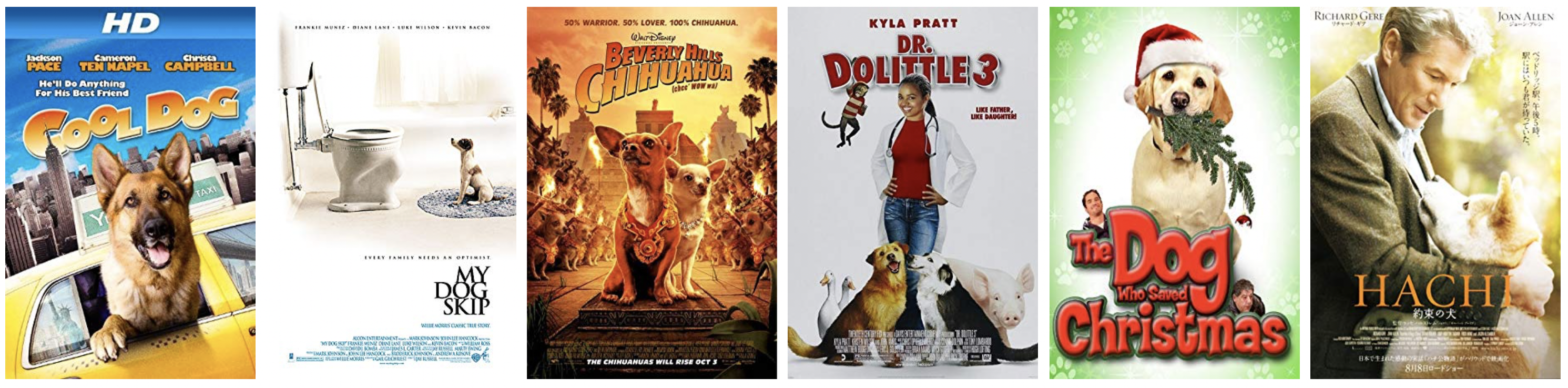 dog focused movie posters