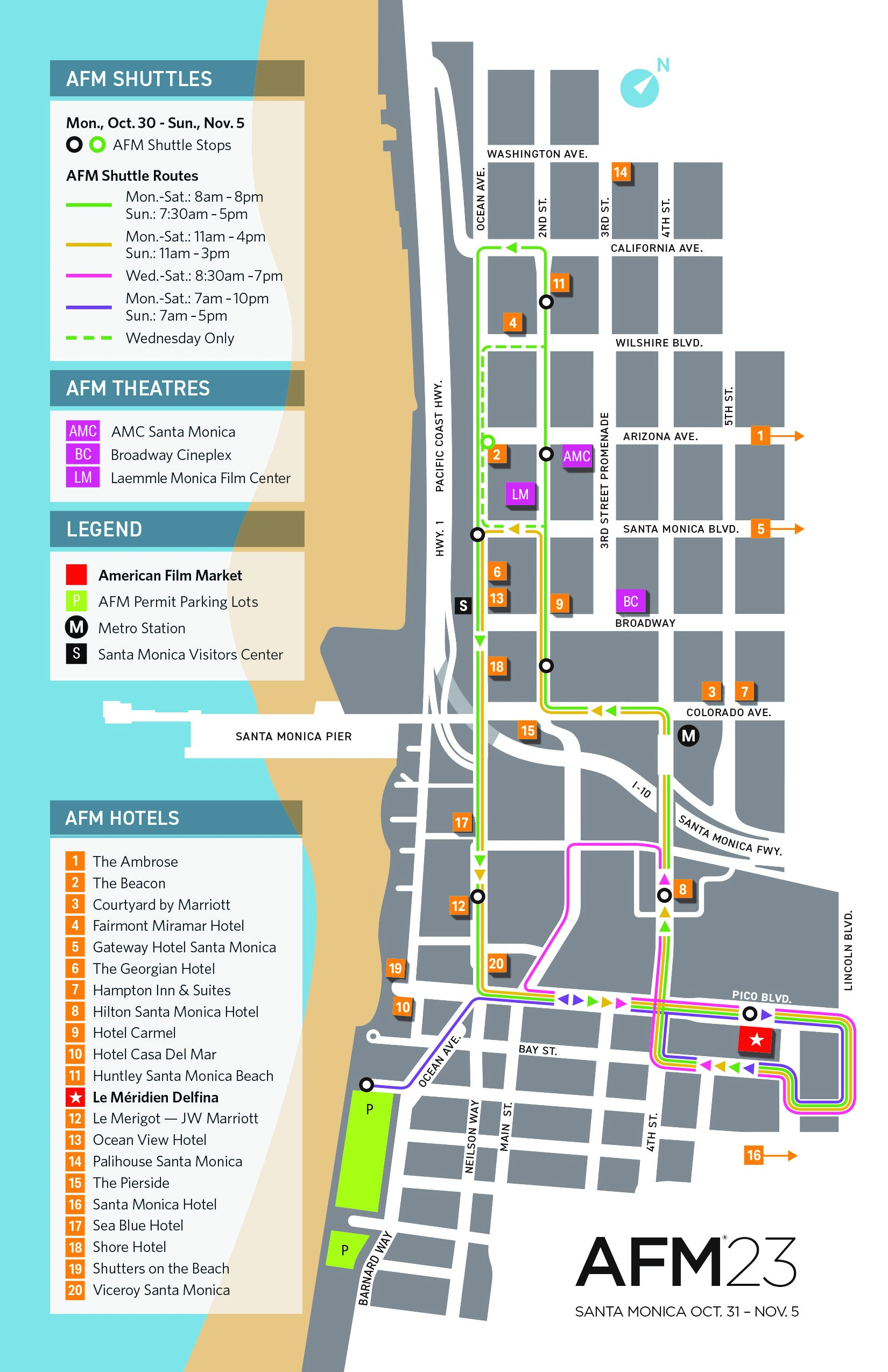 Campus Map American Film Market Conferences