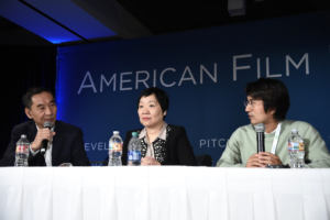 Miao Xiaotian, President, China Film Co-production Corporation, Gillian Zhao Fang, President, Warner Bros. China, Allen Tsang, Producer, Gold Valley Films