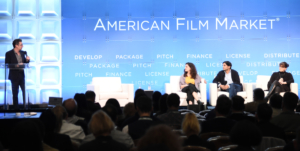 Clay Epstein, President, Film Mode Entertainment, Vanessa Saal, Managing Director, Sales & Distribution, Protagonist Pictures, Maximilian Leo, Founder / Producer, augenschein Filmproduktion, Emma Slade, Independent Producer, Firefly Films  