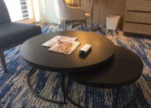 Two-Tier Round Wood Coffee Table 